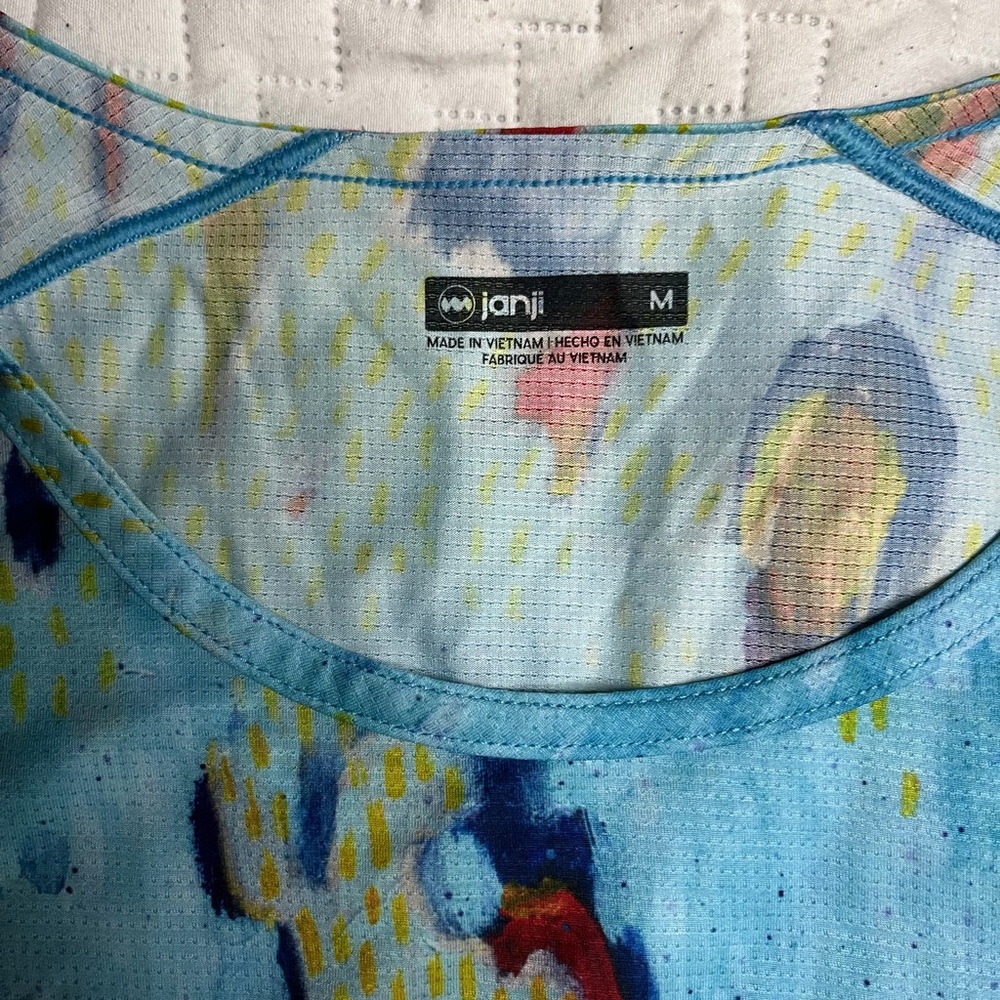 Women's Multicolor Running Tank Top - Picture 3 of 3
